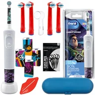 Końcówki do szczoteczek elektrycznych - Szczoteczka Oral-B Vitality 100 Lightyear + 4 Końcówki + Akcesoria - miniaturka - grafika 1