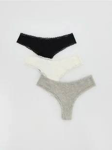 Reserved - Majtki typu brazyliany 3 pack - czarny - Moda i Uroda OUTLET - miniaturka - grafika 1