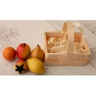 Zabawki AGD - EKO-BASTJAN PROMO Zestaw pięciu owoców w łubiance - miniaturka - grafika 1