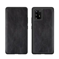 Etui i futerały do telefonów - Etui Leather Book iPhone 12 5,4" czarny /black - miniaturka - grafika 1