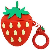 Akcesoria do słuchawek - ETUI AIRPODS PRO SŁUCHAWKI POKROWIEC TRUSKAWKA - miniaturka - grafika 1