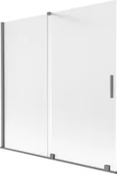 Parawany nawannowe - Mexen Velar parawan nawannowy 2-skrzydłowy rozsuwany 160 x 150 cm, szron, gun metal - 896-160-000-31-95 - miniaturka - grafika 1