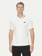 Koszulki męskie - Calvin Klein Polo K10K114474 Biały Regular Fit - miniaturka - grafika 1