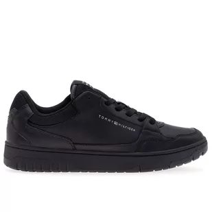 Buty Tommy Hilfiger TH Basket Core Leather FM0FM04727-BDS - czarne - Buty sportowe męskie - miniaturka - grafika 4