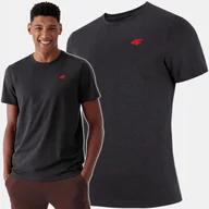 Koszulki męskie - Koszulka Męska 4f T-shirt Podkoszulek Bluzka Sportowa Na Co Dzień 1887 4xl - miniaturka - grafika 1