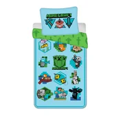 Pościel dla dzieci - Jerry Fabrics Pościel bawełniana Minecraft Lets play, 140 x 200 cm, 70 x 90 cm - miniaturka - grafika 1