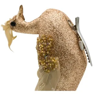 Saska Christmas, Paw Dekoracyjny Na Klipie Bombka Złoty - Bombki - miniaturka - grafika 1