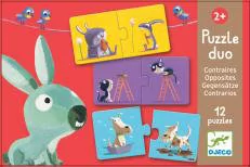Djeco Puzzle duo Zwierzaki - Puzzle - miniaturka - grafika 1