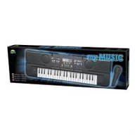 Instrumenty muzyczne dla dzieci - Dromader Keyboard duży z mikrofonem WEDROI0UD035318 - miniaturka - grafika 1