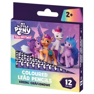 Astra Kredki grafionowe My Little Pony 7/85 mm 12 kolorów - Kredki, ołówki, pastele i pisaki - miniaturka - grafika 1