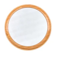 Lustra - Okrągłe lustro ścienne, VEB SPANPLATTENWERK GOTHA Niemcy, lata 70. - miniaturka - grafika 1