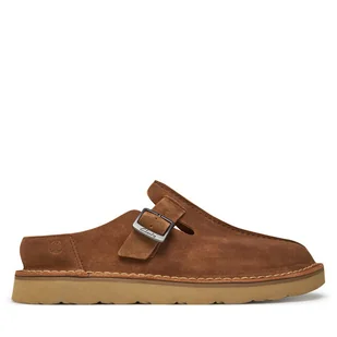 Klapki Clarks Solsbury 26180881 Brązowy - Klapki i japonki męskie - miniaturka - grafika 1