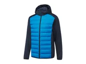 Kurtki i kamizelki sportowe męskie - CRIVIT Męska kurtka hybrydowa z kapturem (S (44-46), Jasnoniebieski/granatowy) - miniaturka - grafika 1