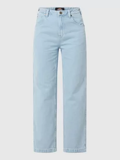 Spodnie damskie - Jeansy o kroju tapered fit z bawełny model ‘Ellendale’ - grafika 1
