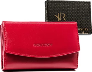 Rovicky Elegancki portfel damski ze skóry naturalnej - Rovicky NoSize - Portfele - miniaturka - grafika 1