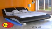 Łóżka - Zestaw promocyjny  ,, STILO 2  LED '' - 120x200 - miniaturka - grafika 1