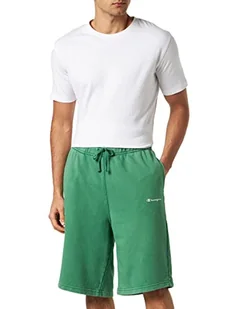 Champion Męskie Legacy Old School długie bermudy szorty, ciemnozielone tie&dye, M - Spodenki damskie - miniaturka - grafika 1