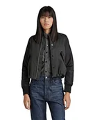 Kurtki damskie - G-STAR RAW Damska kurtka bomberka ze sznurkiem, Niebieski (surowy denim D189-001), XS - miniaturka - grafika 1