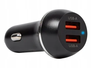 ŁADOWARKA SAMOCHODOWA SZYBKIE ŁADOWANIE 2x USB MOCNA 2,4A - Ładowarki samochodowe - miniaturka - grafika 1
