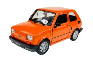 Welly Fiat 126P Pomarańczowy 1:21 Samochód Nowy Metalowy Model - Samochody i pojazdy dla dzieci - miniaturka - grafika 1