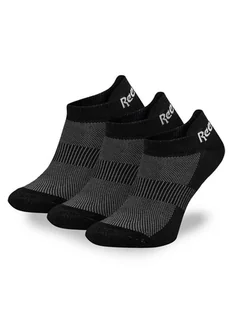 Reebok Zestaw 3 par niskich skarpet unisex R0356P-SS24 (3-pack) Czarny - Skarpetki damskie - miniaturka - grafika 1