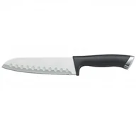 Noże kuchenne - HERENTHAL Nóż Santoku 17.5 cm HERENTHAL HT-MSB04, stal nierdzewna, antypoślizgowa rękojeść HT-MSB04 - miniaturka - grafika 1