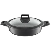 Patelnie - Ambition PRESTO PATELNIA GŁĘBOKA 28 CM Z UCHWYTAMI I POKRYWKĄ INDUKCJA ALUMINIUM POWŁOKA NIEPRZYWIERAJĄCA 20018 - miniaturka - grafika 1