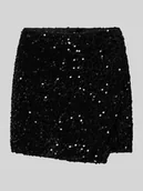 Spodenki damskie - Spódnico-spodnie o kroju regular fit z cekinami model ‘ANIKA’ - miniaturka - grafika 1