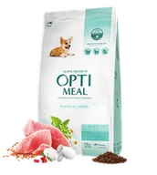 Sucha karma dla kotów - OPTIMEAL dla SZCZENIĄT z Indykiem 12kg - miniaturka - grafika 1