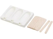 Akcesoria do lodu - Silikonowa forma na lody 80 ml / 24 drewniane patyczki Rosenstein & Söhne - miniaturka - grafika 1