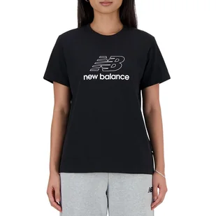 Koszulka New Balance WT41816BK - czarna - Koszulki sportowe damskie - miniaturka - grafika 1