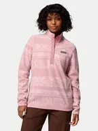 Bluzy damskie - Columbia Polar Benton Springs 2085611 Czerwony Regular Fit - miniaturka - grafika 1