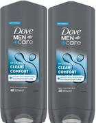 Żele pod prysznic dla mężczyzn - Dove Clean Comfort, Żel pod prysznic, 2 x 250 ml - miniaturka - grafika 1