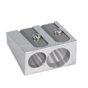 Przybory szkolne - Starpak Temperówka metalowa podwójna - miniaturka - grafika 1