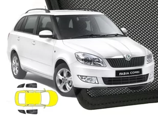 Zasłonki przeciwsłoneczne do Skoda Fabia II kombi ŚCIEMNIJ.TO, 4 szt. - Akcesoria motoryzacyjne - miniaturka - grafika 1