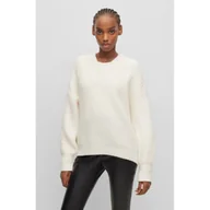 Swetry damskie - HUGO Wełniany sweter Sesamia | Oversize fit - miniaturka - grafika 1