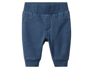 Lupilu Spodnie dresowe niemowlęce z biobawełną Niebieski 50/56 - Spodenki dla niemowląt - miniaturka - grafika 1