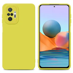 Pokrowiec Etui Do Xiaomi RedMi NOTE 10 PRO w FLUID ŻÓŁTY TPU Silikonowe Obudowa Ochronny Case Cover Cadorabo - Etui i futerały do telefonów - miniaturka - grafika 1