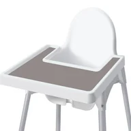 Krzesełka do karmienia - MATA SILIKONOWA DO KRZESEŁKA IKEA ANTILOP PODKŁADKA NA TACKĘ STOLIK BEŻ - miniaturka - grafika 1