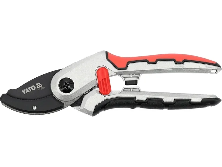 Sekator Kowadełkowy Aluminiowy 205mm Z Blokadą Otwarcia Do Cięcia Gałęzi