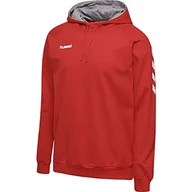 Bluzy męskie - Hummel HMLGO Cotton męska bluza z kapturem, czerwony, 3xl - miniaturka - grafika 1