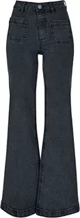 Spodnie damskie - Urban Classics Damskie spodnie jeansowe w stylu vintage, Black washed, 31 - grafika 1