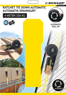 Pas transportowy z napinaczem automatycznym DUNLOP 250kg - Akcesoria podróżnicze - miniaturka - grafika 3