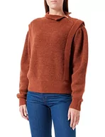 Swetry damskie - BOSS Damski sweter z dzianiny (Medium Brown), XXL (DE) - miniaturka - grafika 1