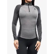 Pozostała odzież narciarska - Bluza termiczna damska Odlo Natural Performance PW 150 BL Top Turtle Neck LS - miniaturka - grafika 1