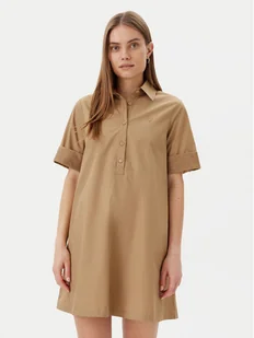 LOLA CASADEMUNT Sukienka koszulowa LS2516065 Beżowy Regular Fit - Sukienki - miniaturka - grafika 1