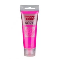 Happy Color Farba akrylowa 75ml. różowa fluorescencyjna - Przybory szkolne - miniaturka - grafika 1