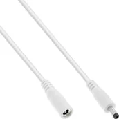 Kable - Kabel zasilający InLine InLine® DC extension cable, DC plug male/female 4.0x1.7mm, AWG 18, white, 1m - miniaturka - grafika 1