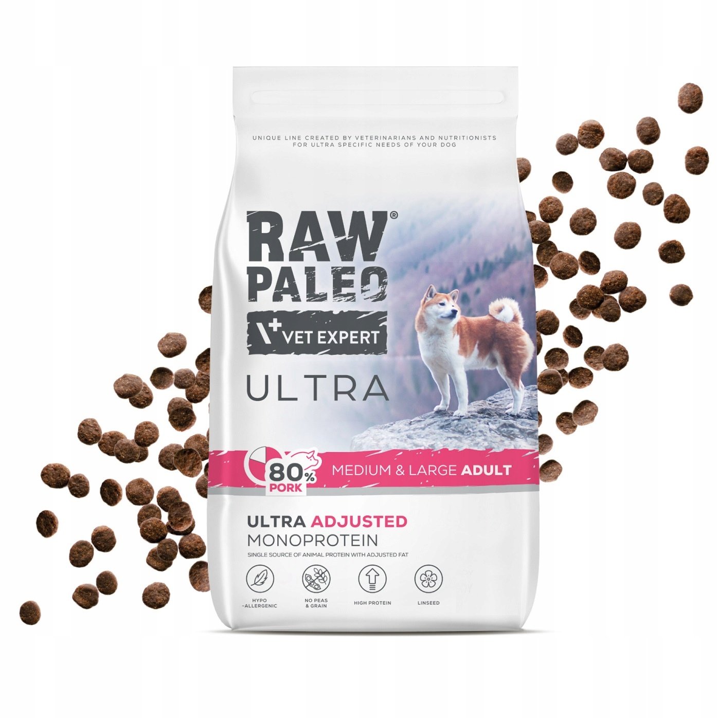 RAW PALEO Ultra Pork Medium&Large Adult 10 kg 