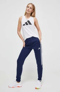 adidas Performance spodnie treningowe Tiro 23 League kolor niebieski z aplikacją - Spodnie damskie - miniaturka - grafika 1